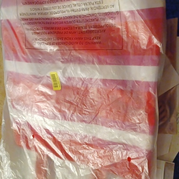 NWOT - Red and White Striped Bag - Picture 6 of 6